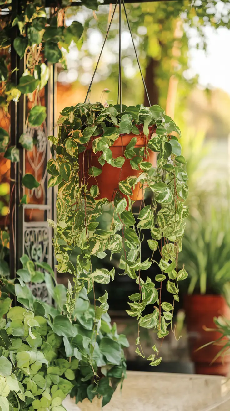 Hoya Caudata Vine in Outdoor Setting