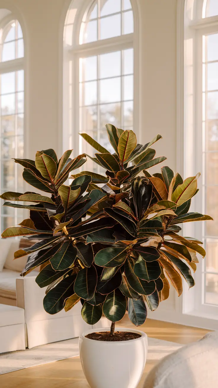 Entire Ficus Umbellata in Indoor Setting