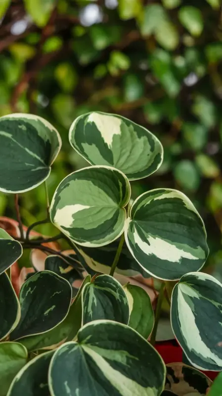 Close-Up of Leaves of Hoya Obovata