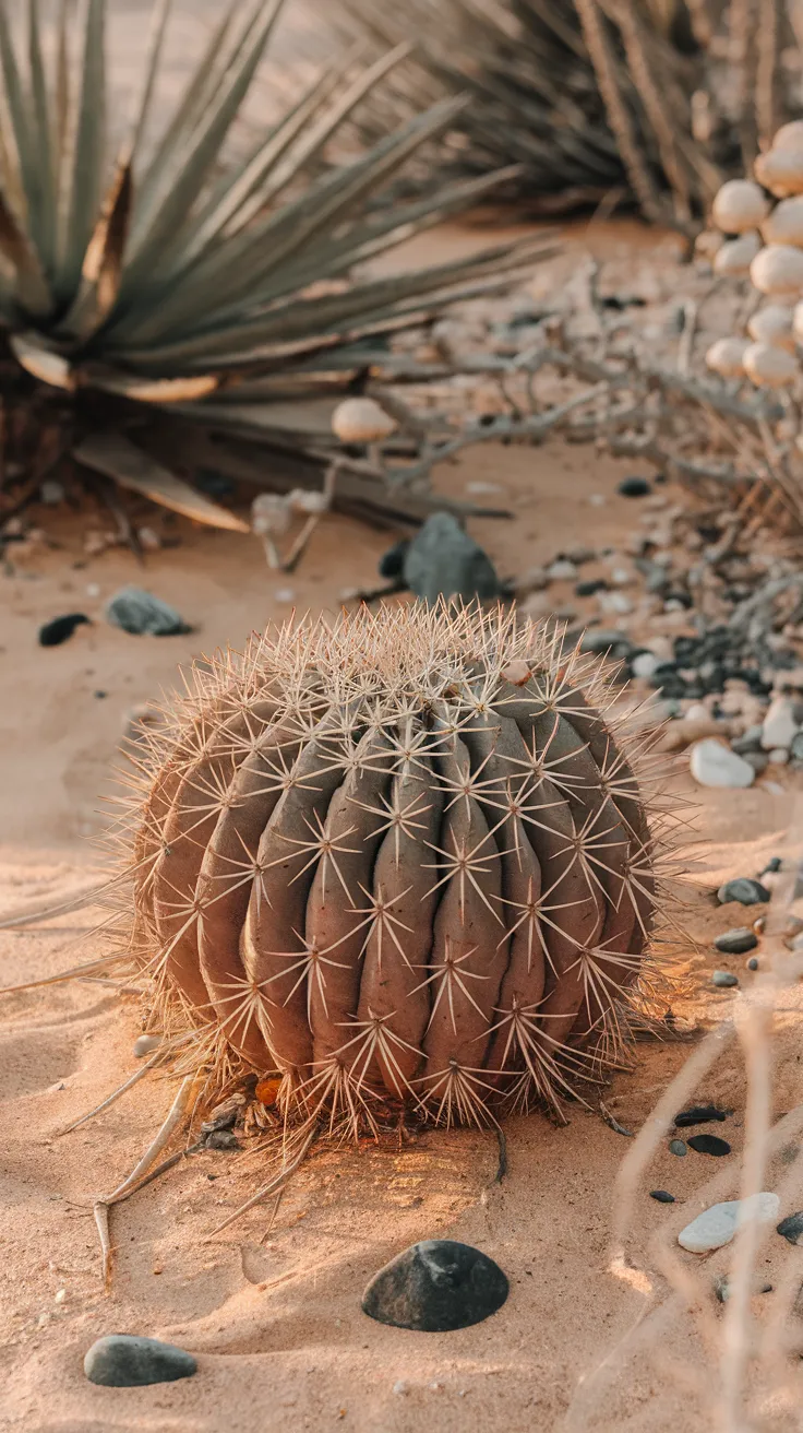 Entire Astrophytum Capricorne in Desert Setting