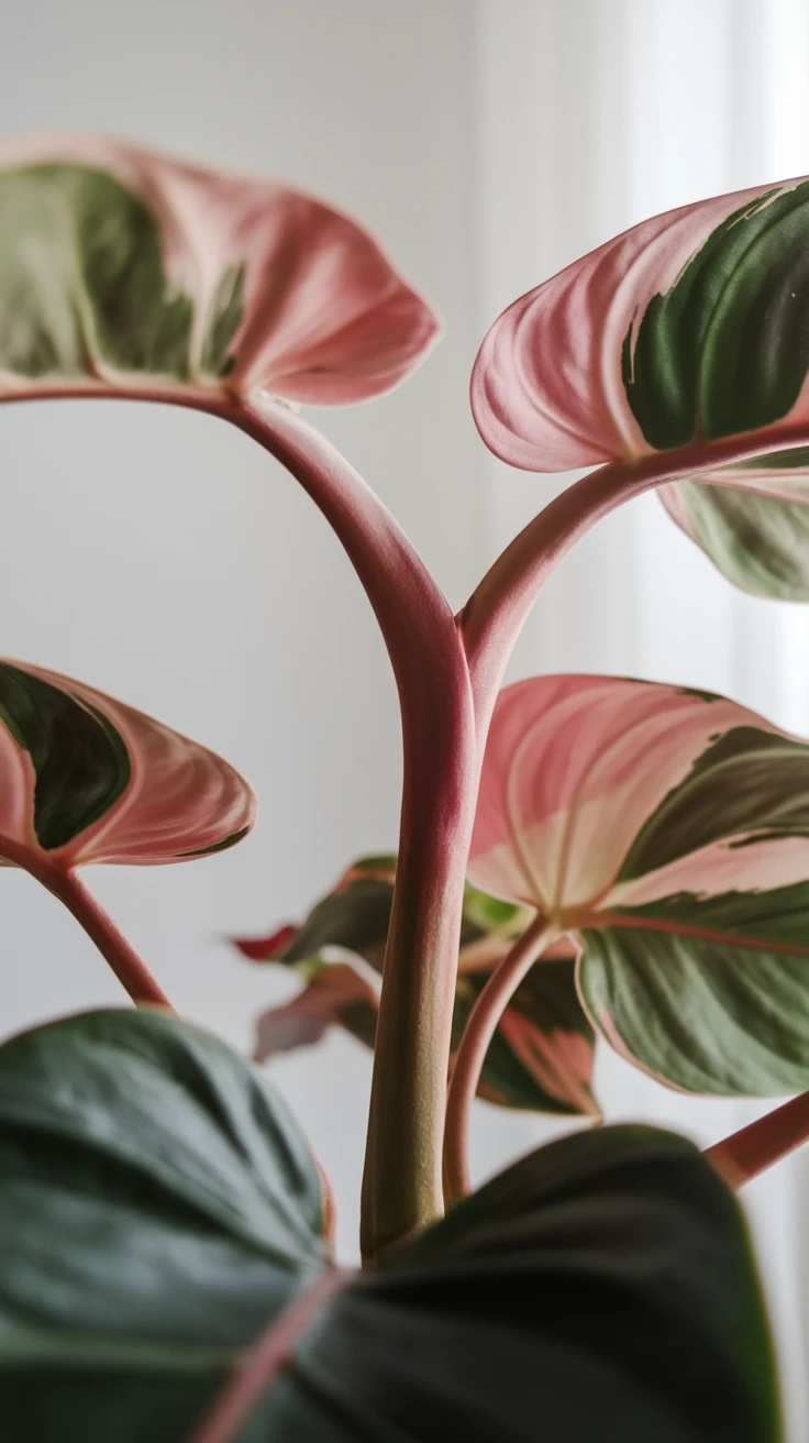 Artistic View of Philodendron Pink Princess