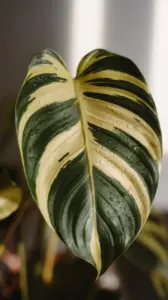 Close-up photo of Philodendron Brasil Leaf