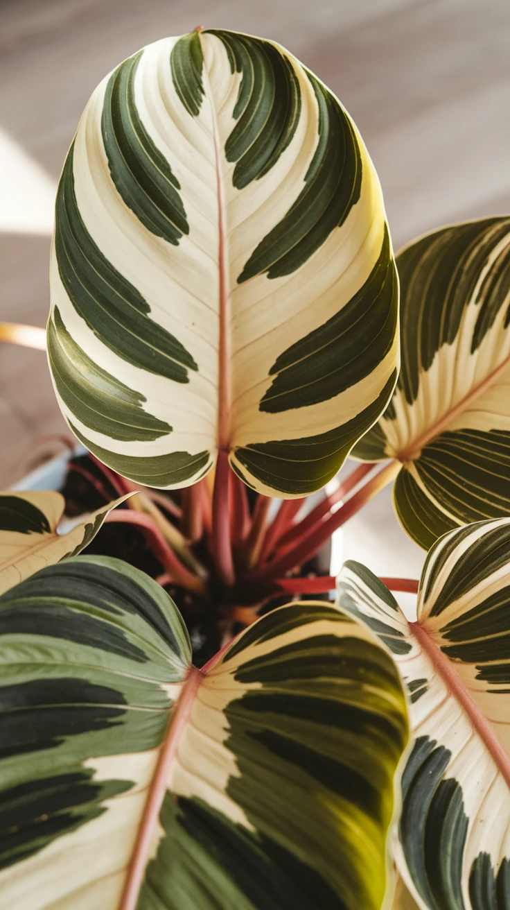 Hybrid of the Philodendron Brasil plant