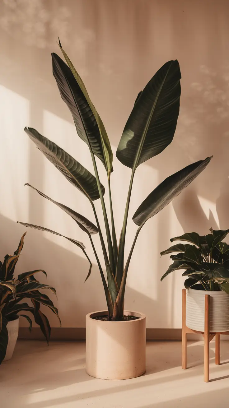 Entire Strelitzia Nicolai in Indoor Setting