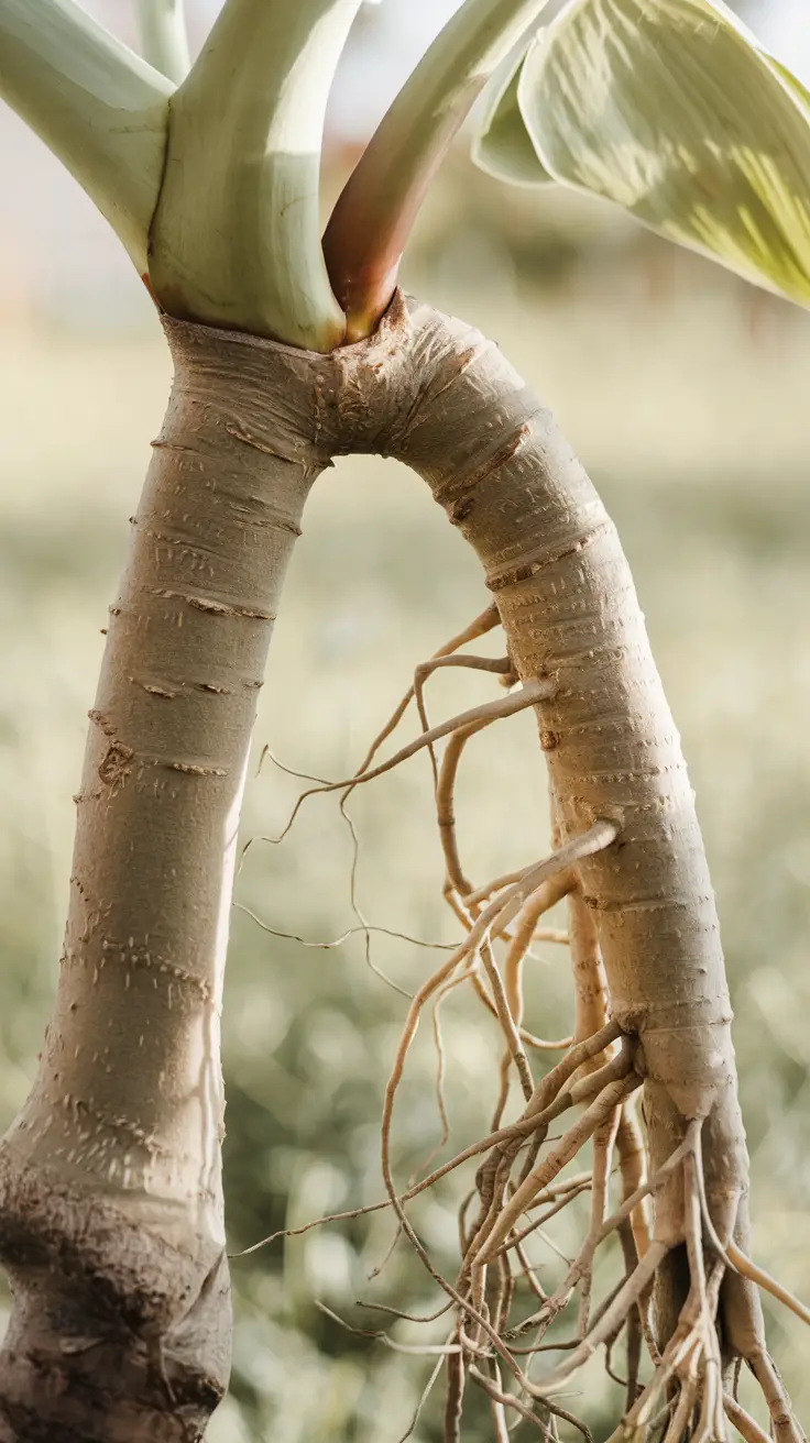 Close-Up of Stem of the beatiful plant