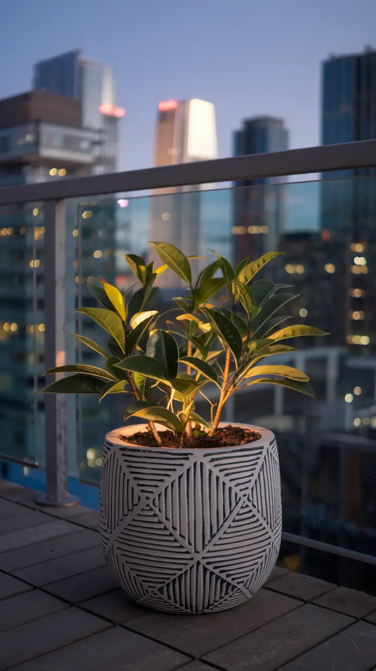 New Jersey Tea Plant in Urban Balcony Setting